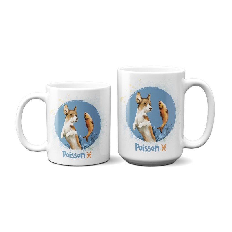 Horoscope avec chien "Poisson" *PERSONNALISABLE*